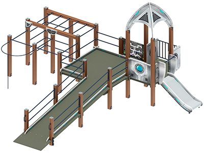 Горка Лунная база-4 h=750