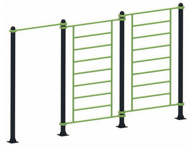 Трехсекционный прямой турник+2 шведские стенки TORUDA 39