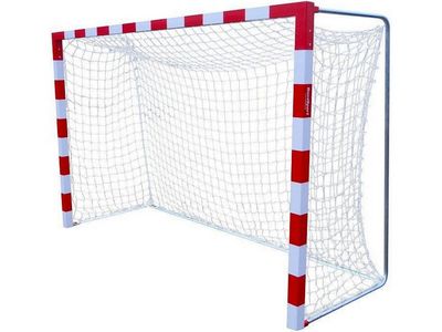 Сетка гандбол/мини-футбол Д=2.5 мм яч. 100*100 белый (сетка комплектом - на двое ворот)