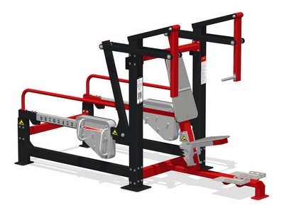 Уличный силовой тренажер для жима от себя Стальной натиск