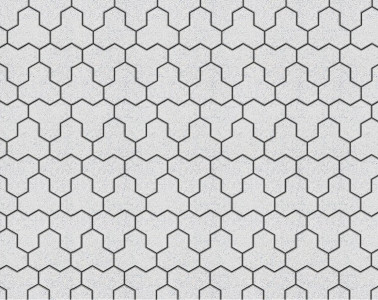 Тротуарная плитка Трилистник Стандарт (1 м2) с укладкой