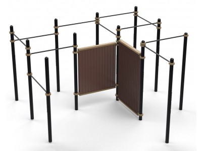 Комплекс из 11 турников и двойной стены TORUDA P9