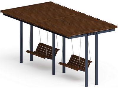 Пергола с диваном Гармония уюта-2 (без поликарбоната)