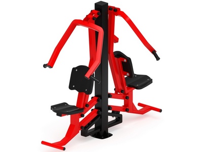 Уличный тренажер Жим от груди двойной Тренировка 7