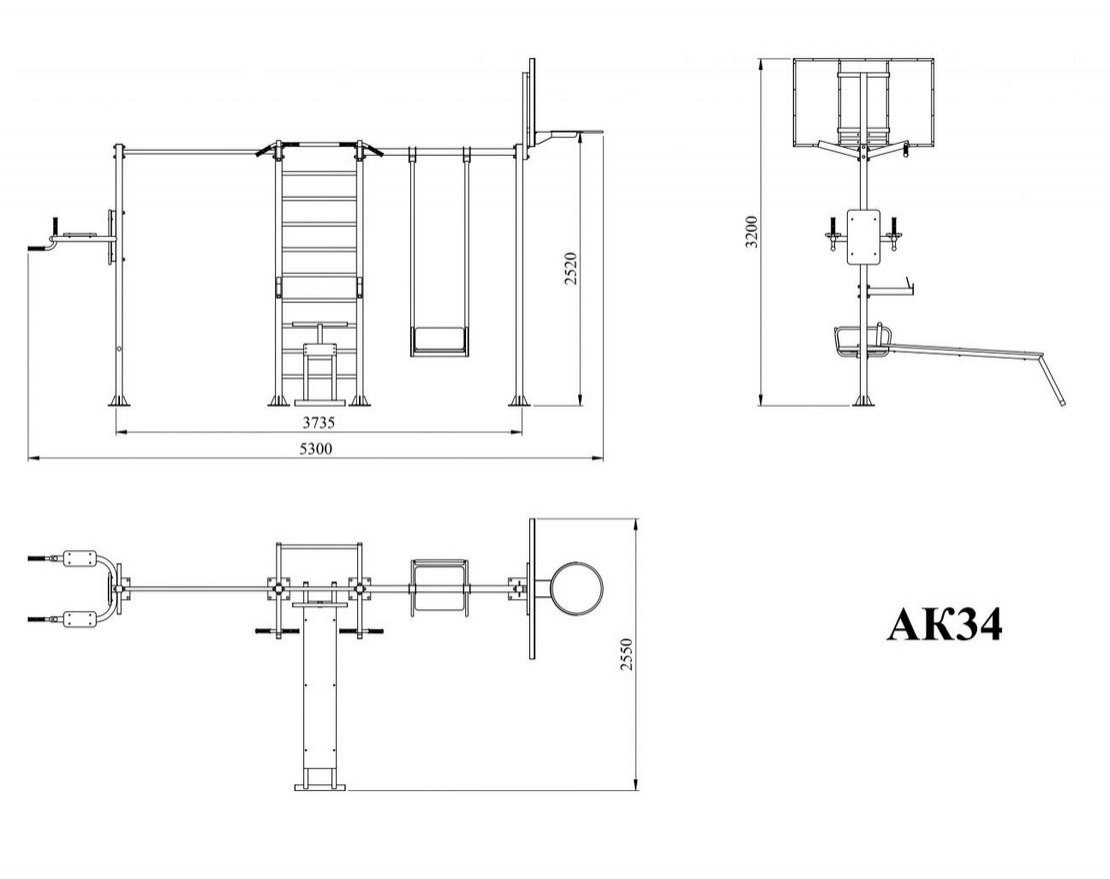 Комплекс атлетический АК34 - вид 2