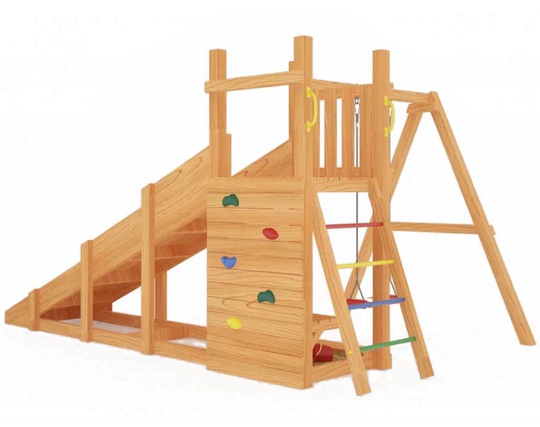 Уличный ДСК Гарда 6 с качелями (всесезонная) - вид 2