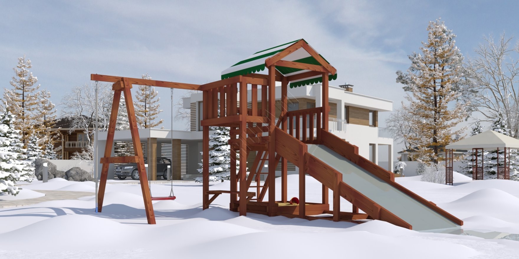 Уличный ДСК Гарда 1 (Бри) всесезонная - вид 6