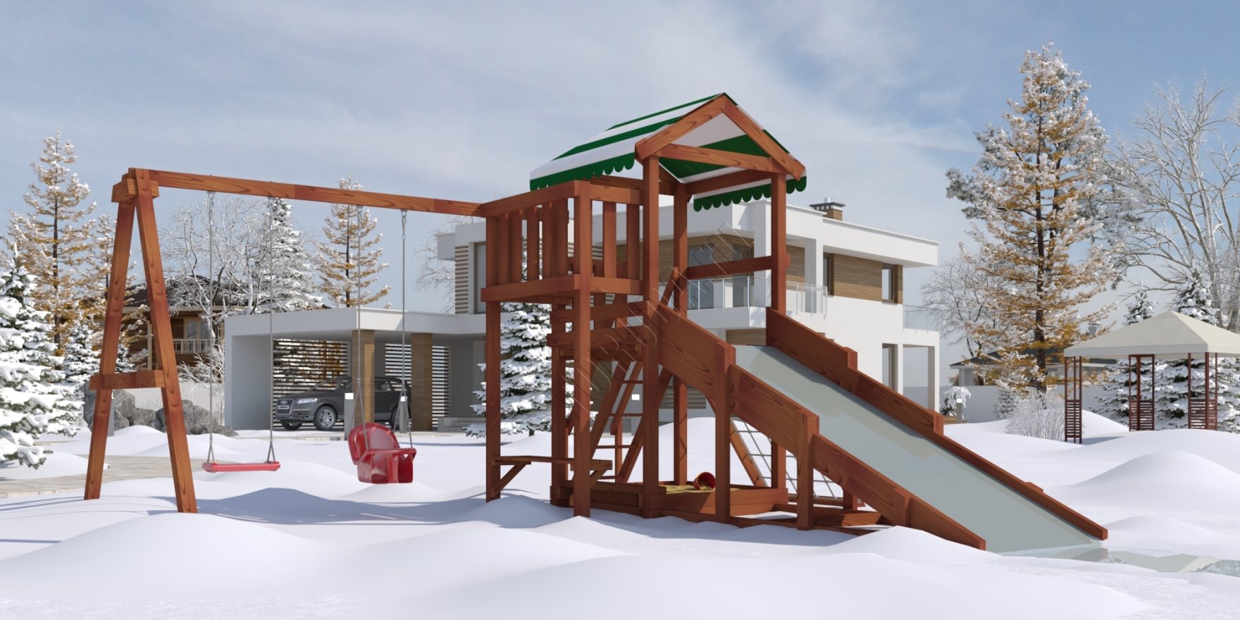 Уличный ДСК Гарда 2 (Бри) всесезонная - вид 6