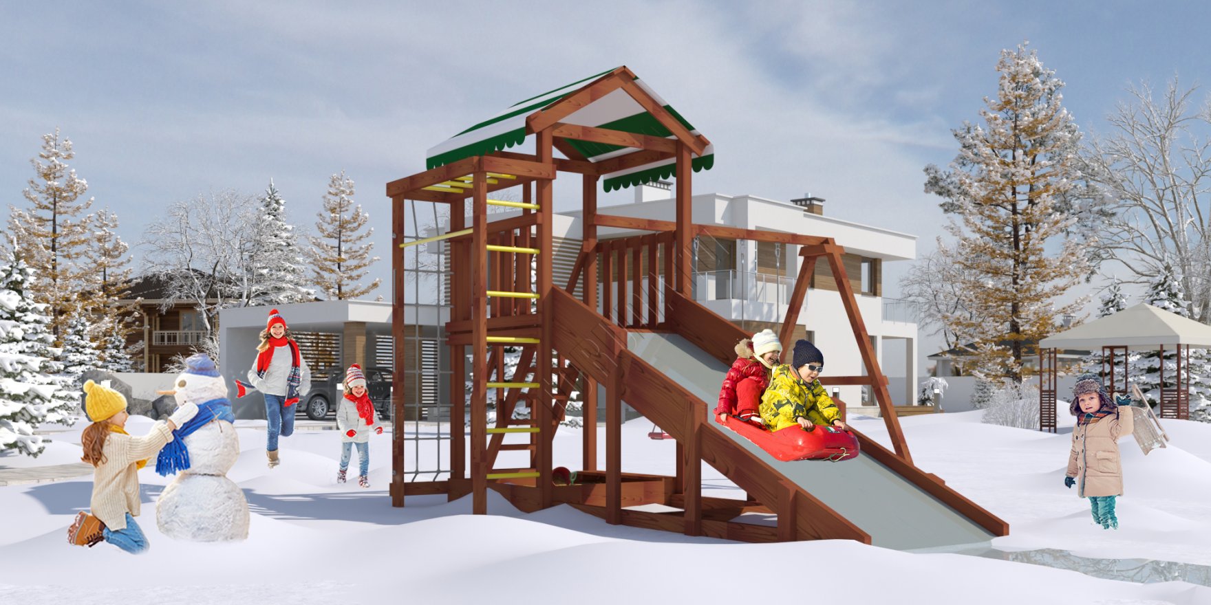 Уличный ДСК Гарда 5 (Бри) всесезонная - вид 8