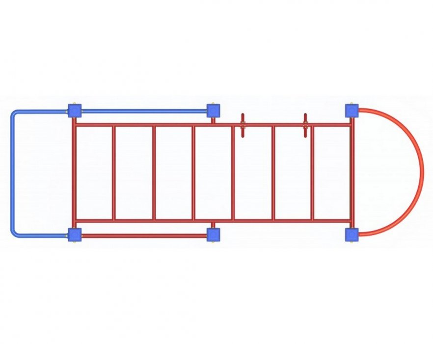 Детский спортивный комплекс для дачи  ДСК 04170