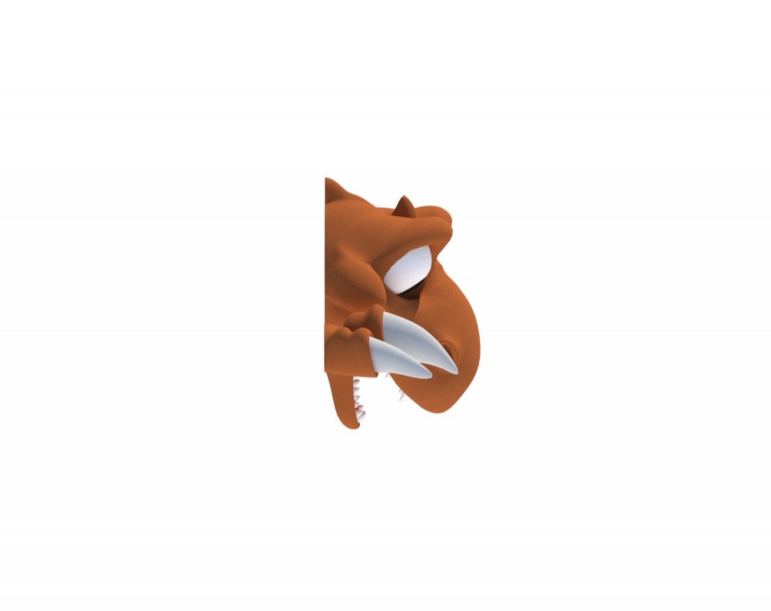 Голова Дино 3D-фигура - вид 13