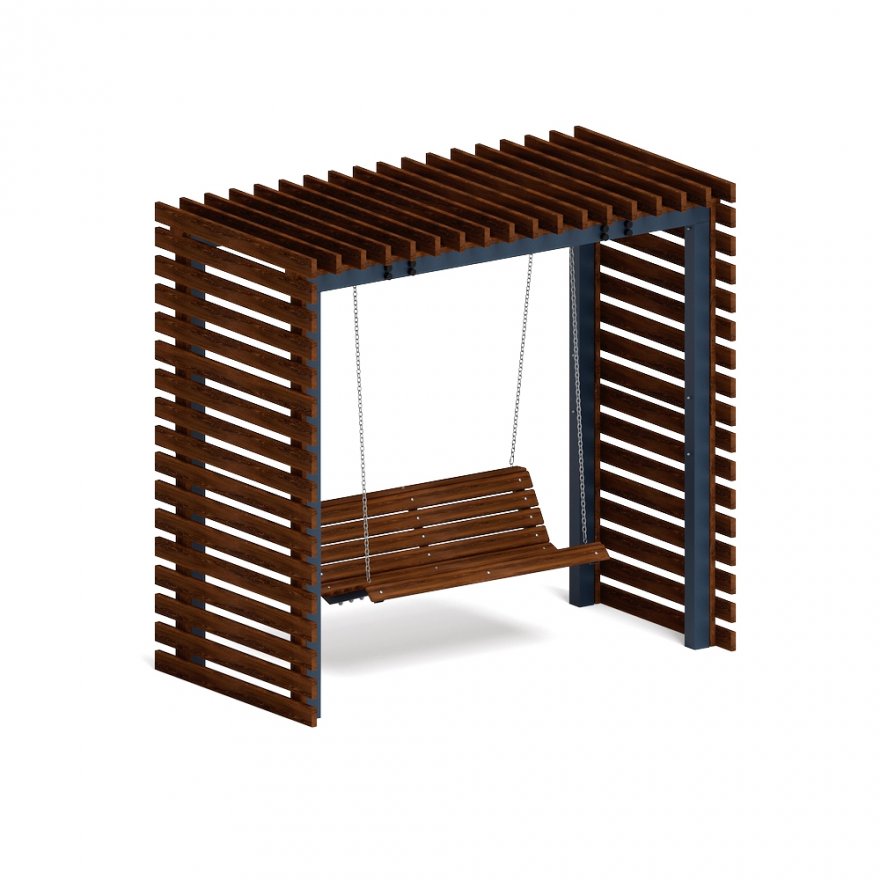 Пергола с диваном Гармония уюта-4 (без поликарбоната) - вид 1