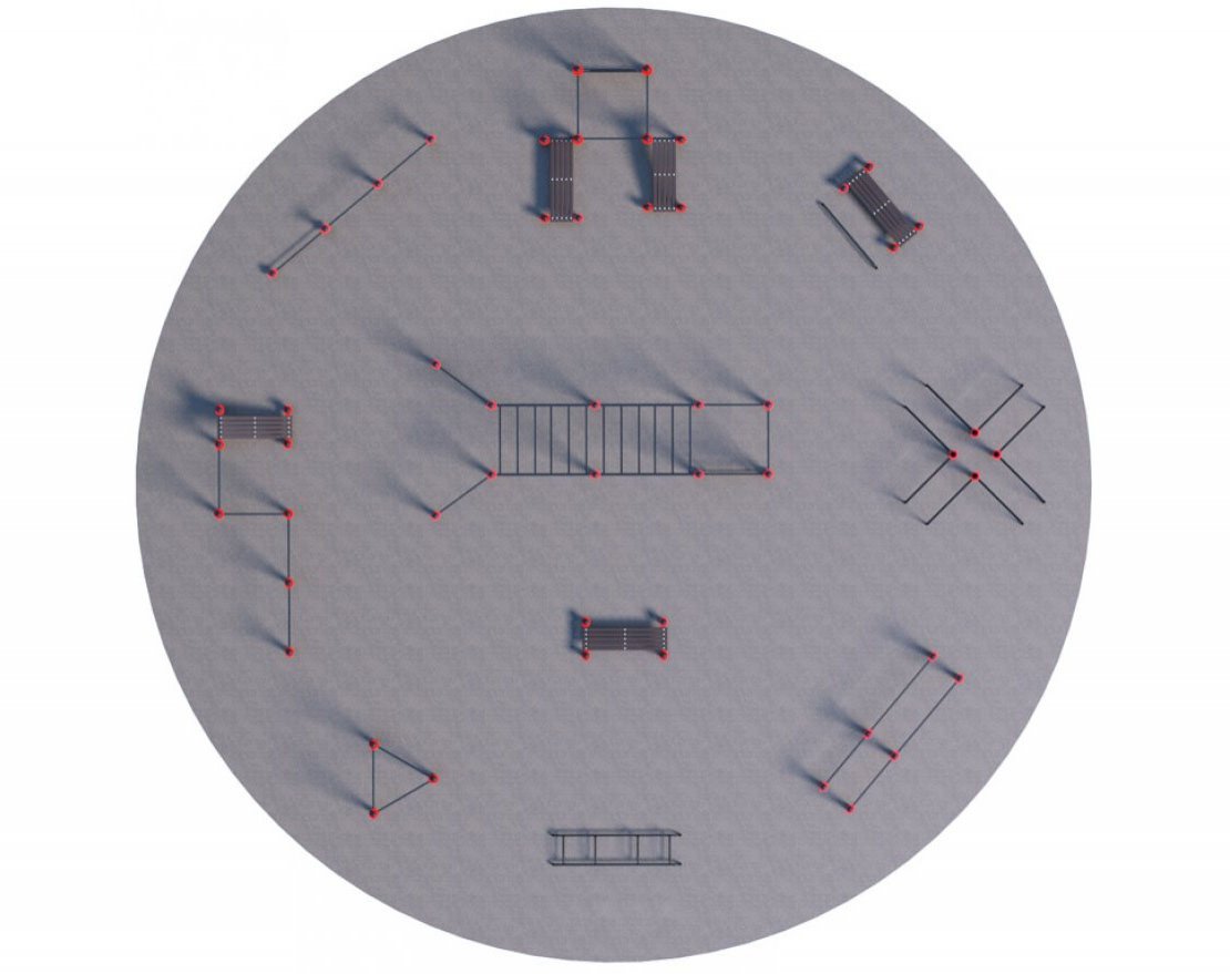 Оборудование для воркаута для Воркаут и ГТО 3-2 (Ø18 м) - вид 1