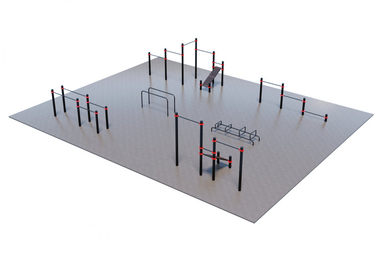 Оборудование для воркаута для Воркаут и ГТО 3-5 (12 x 15 м) - вид 2