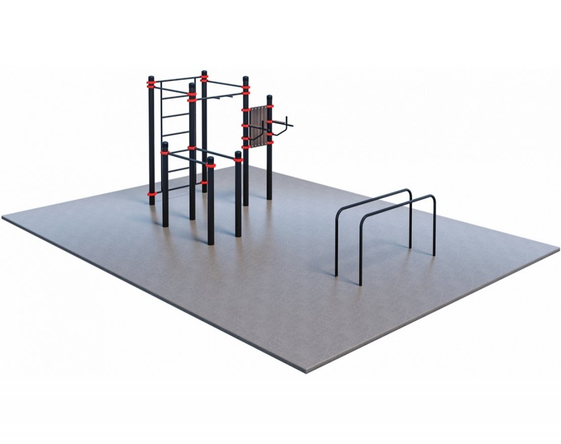 Оборудование для воркаута для коттеджа 1-5 (8 х 6 м) - вид 2