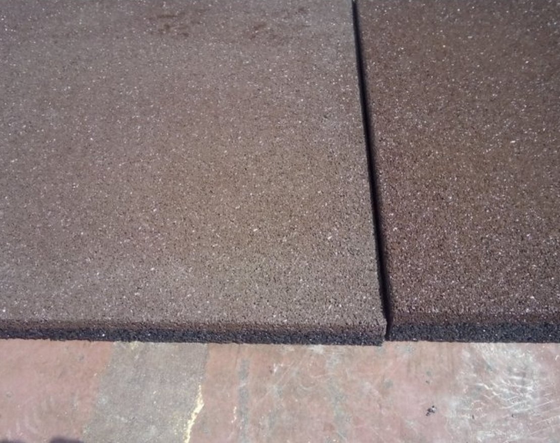 Резиновая плитка 500x500 (40 мм) - вид 3