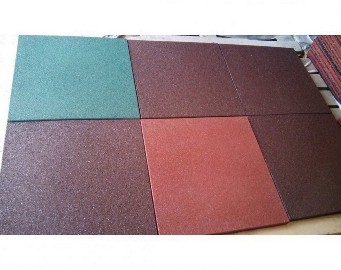 Резиновая плитка 500x500 (П) для сыпучей поверхности - вид 7