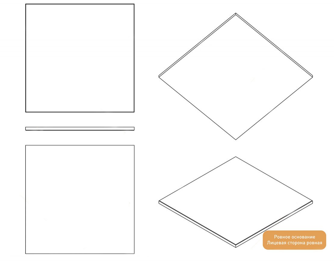 Резиновая плитка EcoStep Gym/Джим 500х500 (15-60 мм) с ровным основанием - вид 2