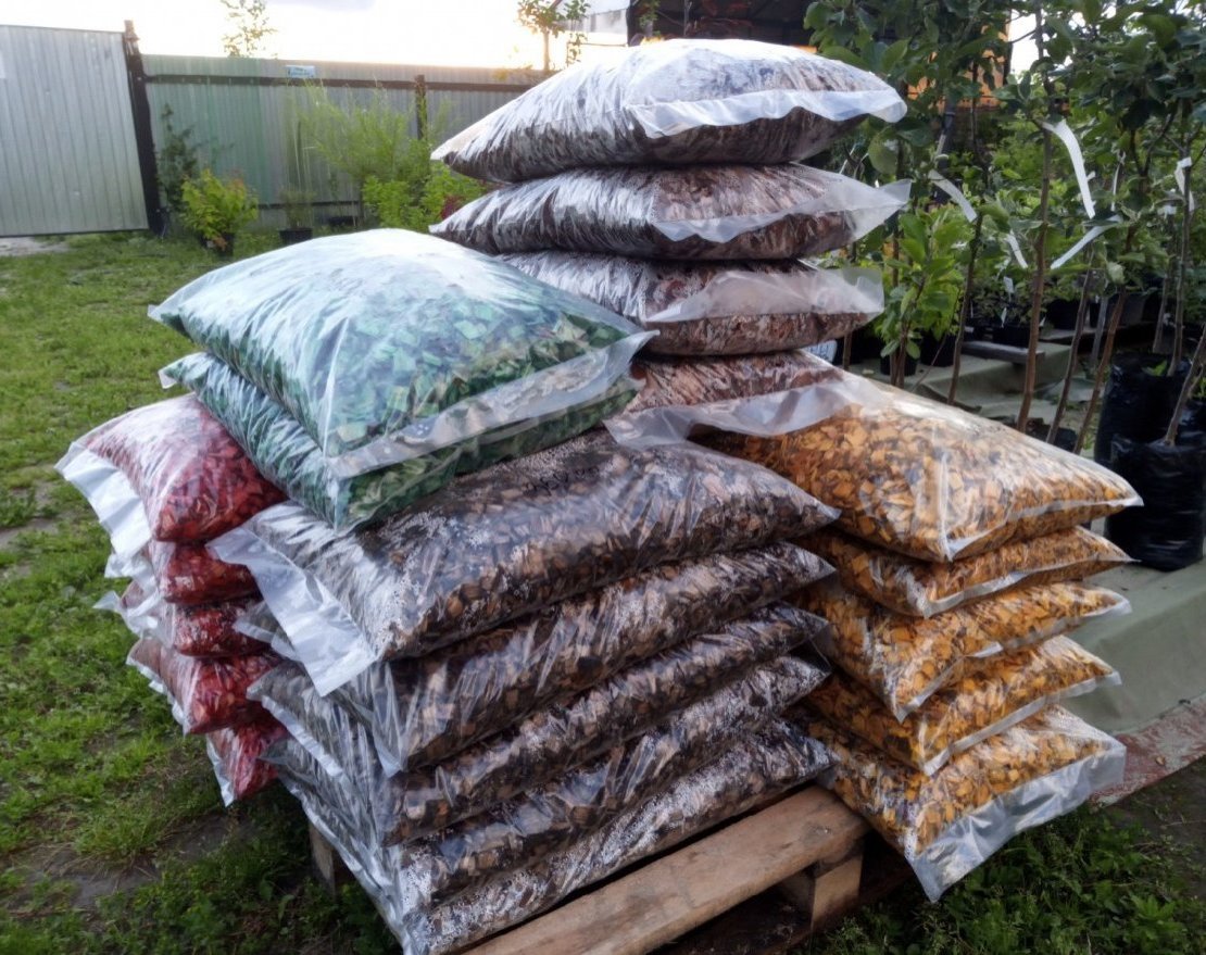 Щепа декоративная коричневая - вид 2