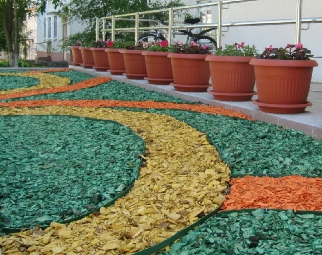 Щепа декоративная зеленая - вид 2