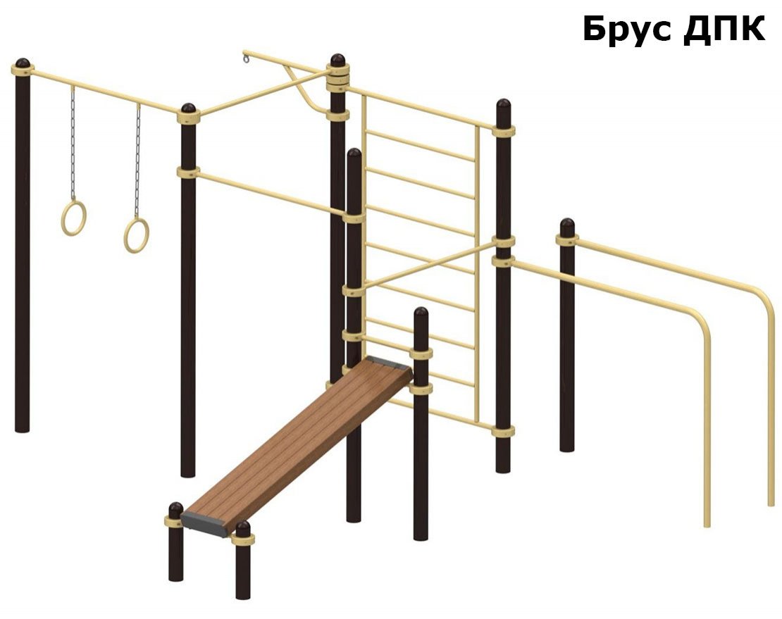 Спорткомплекс для улицы с кольцами и кронштейном для груши TORUDA 130 - вид 2