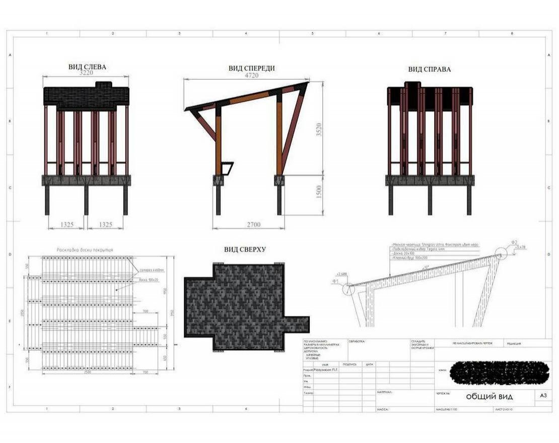 Теневой навес Логис 3 - вид 3