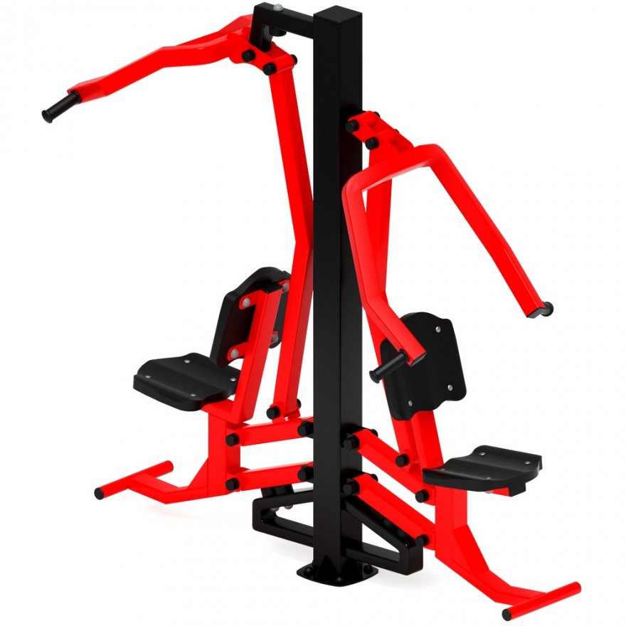 Уличный тренажер Тяга верхняя+Жим от груди Тренировка 1 - вид 5