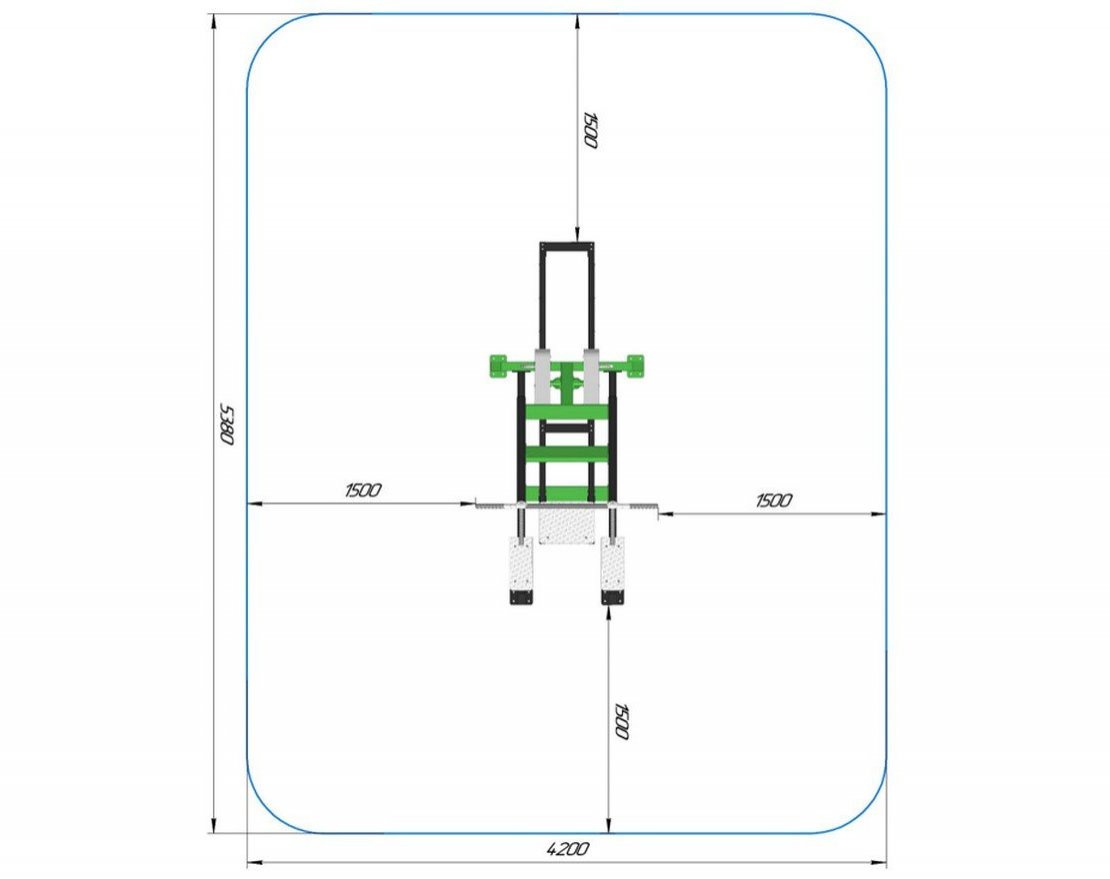 Силовой тренажер для улицы Мастер форм - вид 2