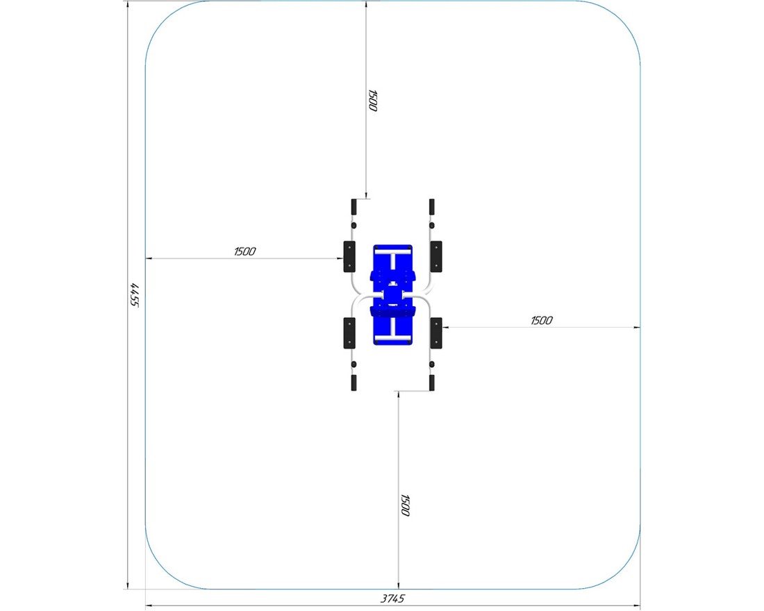 Уличный тренажер Торс мастер - вид 2