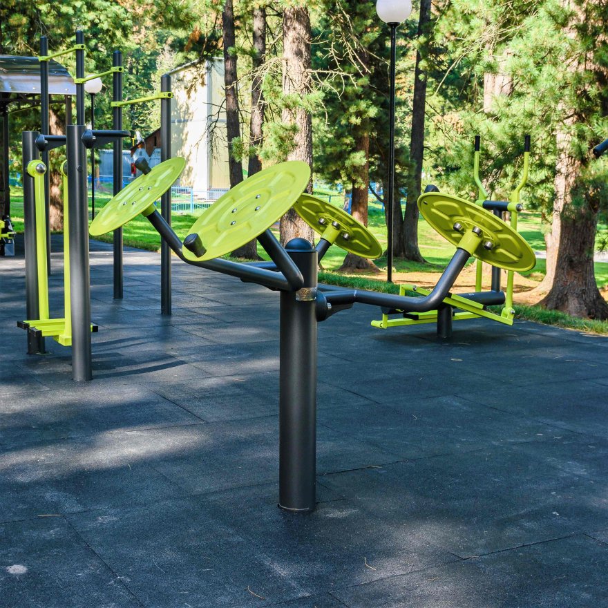 Уличный тренажер для мышц плечевого пояса (большие тарелки) Smart-1002 - вид 2