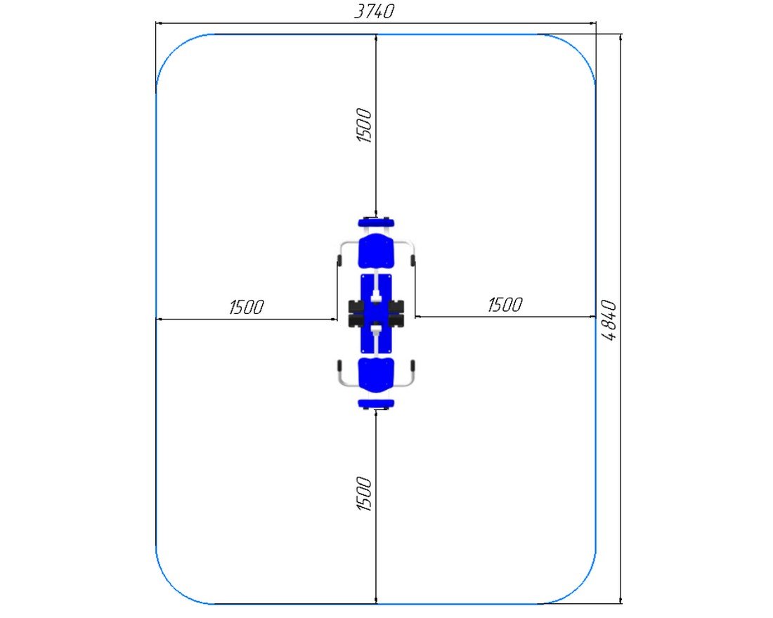 Уличный тренажер Лэг пауэр 1 - вид 2