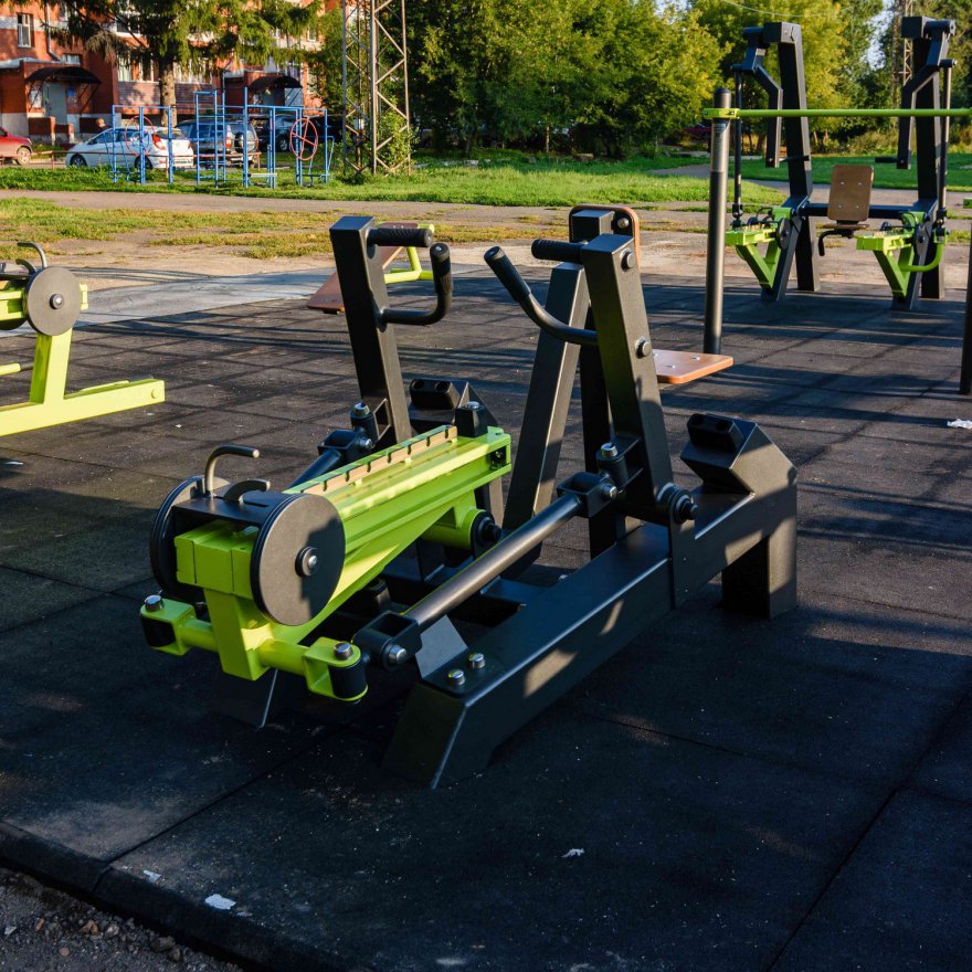 Уличный тренажер Наклонная тяга с переменной нагрузкой Power-1809 - вид 2