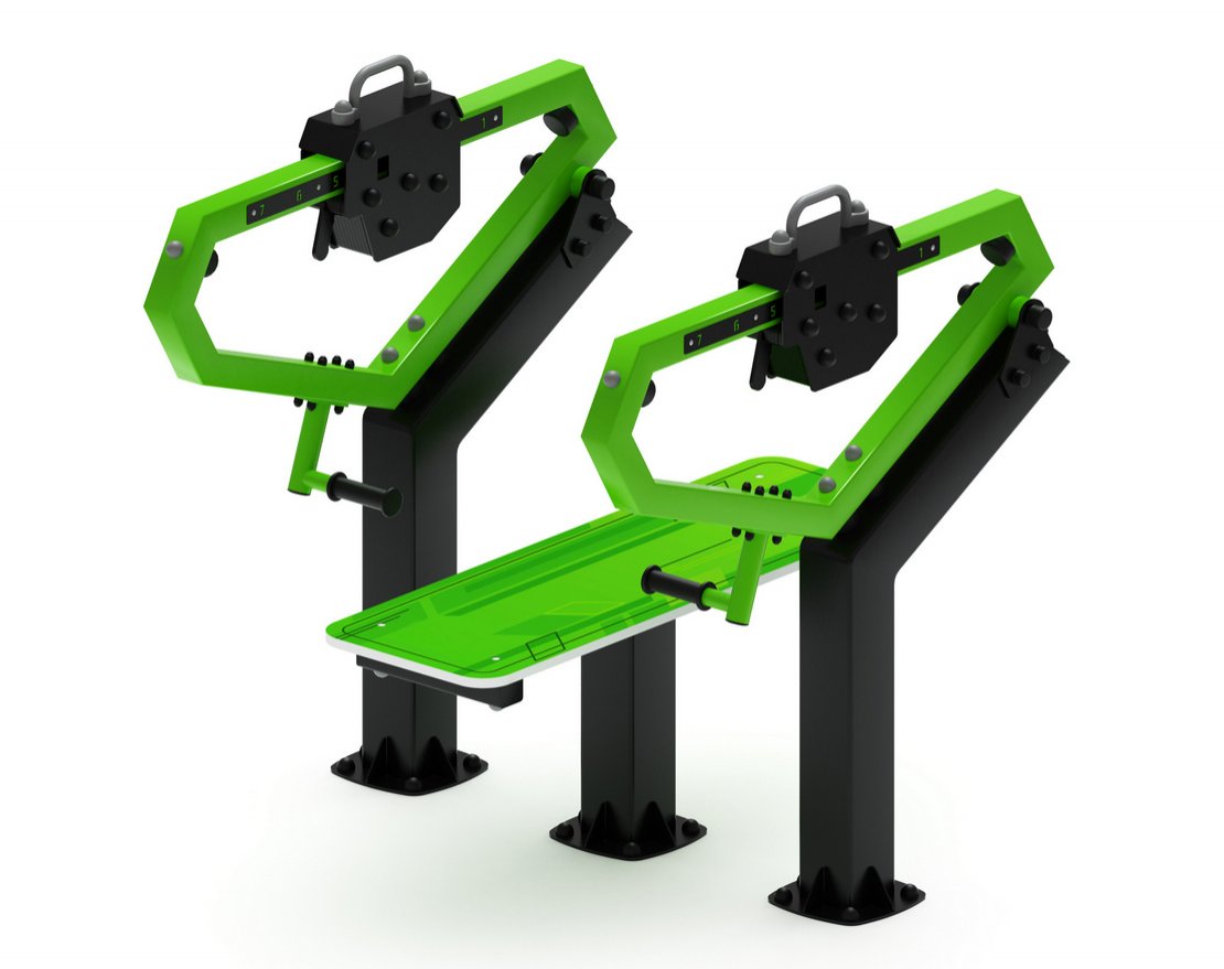 Тренажер для улицы жим лежа Тренировка 13 - вид 2