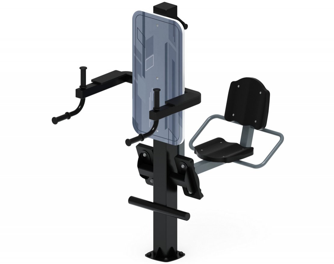 Тренажер для улицы Жим ногами + Брусья Тренинг 19 - вид 2