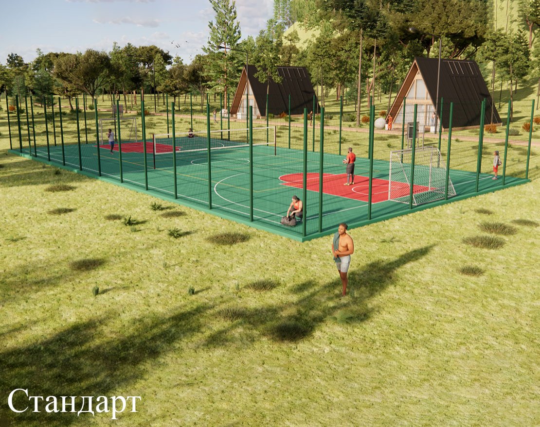 Уличная универсальная спортплощадка TORUDA SP-2 (31х16, игровое поле 28х15) - вид 2