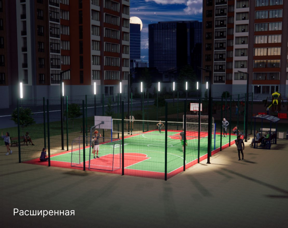 Универсальная спортивная площадка TORUDA SP-3 (21х10, игровое поле 18х9) - вид 2